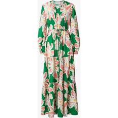 Malina Malina Casey Floral Print Tiered Maxi Dress, Green Lily/Multi