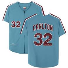 Sports Fan Apparel Fanatics Authentic Steve Carlton Philadelphia Phillies Autographed Light Blue Mitchell & Ness Jersey with Career Stats Inscription Limited Edition of