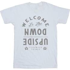 T-skjorter & Singleter Netflix Stranger Things Welcome To Upside Down T-Shirt White