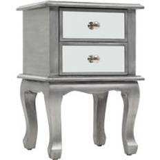 Berkfield Home Mirrored Bedside Table