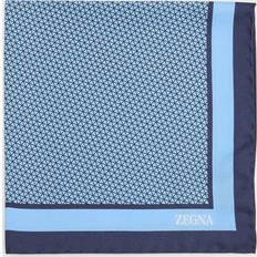 Silk Handkerchiefs Zegna Silk Geometric-print Pocket Square