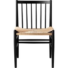 FDB Møbler J80 Sort/Naturlig Køkkenstol 82cm