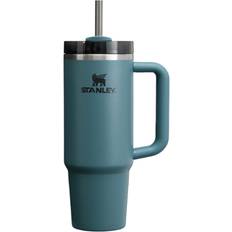 With Handles Kitchen Accessories Stanley Quencher H2.0 FlowState Blue Spruce Travel Mug 30fl oz