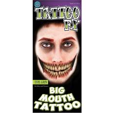 Monster Schminke Tinsley Transfers Evil Grin Temporary Tattoo