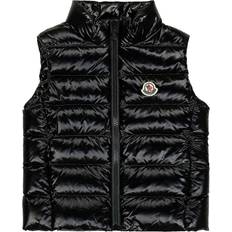 Black - Boys Padded Vests Moncler Kid's Ghany Quilted Puffer Down Vest - Black