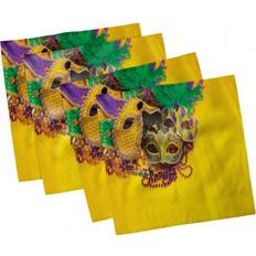 Yellow Cloth Napkins Ambesonne Mardi Gras Set Cloth Napkin Yellow