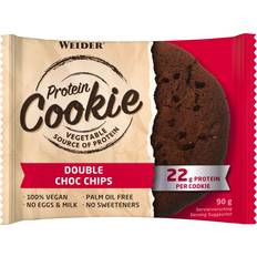 Alimentation et Boissons Weider Cookie Protéiné Double Choc Chips 100% Vegan 90g