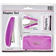 Staplers & Staples Value Stapler Staple Remover Hole Punch Set