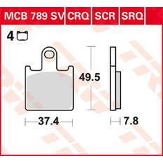 TRW Sinter Mcb789sv Orange