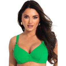 Green Bikini Tops Pour Moi Womens 26401 Cali Underwired Bikini Top Green