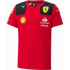 Ferrari t shirt Puma Ferrari T-Shirt Rød Sporty Stil - Flerfarvet