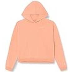 Champion Mädchen und Mädchen Eco Future Spring Terry Boxy Kapuzenpullover, Pfirsichrosa, 11-12 Jahre