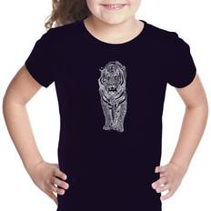 Children's Clothing LA Pop Art Girl Word T-shirt TIGER