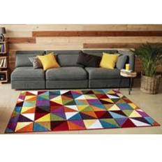 Purple Carpets & Rugs Smart Living Modern Hand Carved Multicolour Soft Thick Area Rug Purple