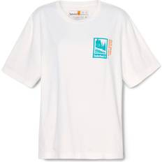 Timberland Damen T-Shirts Timberland Out Here Grafik-t-shirt Für Damen In Weiß Weiß Größe Weiß