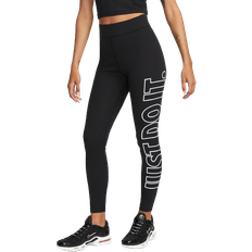 Nike Cotton Tights Nike Sportswear Classics Women's Graphic High Waisted Leggings - Black/White