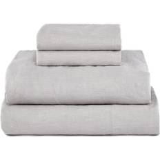 Linen Bed Linen BOKSER HOME French Linen Pebble Bed Sheet