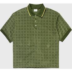 Drôle de Monsieur Short Sleeve Monogram Polo Green Grün Kurzarm-Poloshirts Grösse: