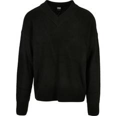 Homme Cardigans Urban Classics V-Neck Sweater - Schwarz