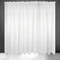 Gardiner & Tillbehör Eurofirany Gardin Voile Slät Transparent Veckband 1 St