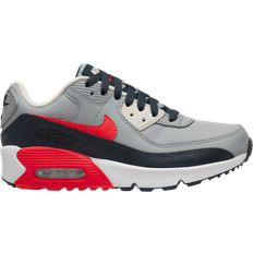 Nike Air Max 90 LTR GS - Light Smoke Grey/Dark Obsidian/Phantom/Bright Crimson