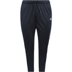 Slim - Women Pants Adidas Essentials Warm-Up Slim Tapered 3-Stripes Track Pants Plus Size - Legend Ink