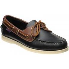 Sebago Dockside Portland rubber-soled deck shoes in Brown and Black