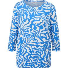 s.Oliver T-Shirt, 3/4-Arm, grafisch, für Damen, blau