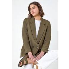 Green - Men Blazers Roman Tailored Blazer Jacket Khaki