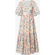 Malina Malina Freya Floral Puff Sleeve Maxi Dress, Multi