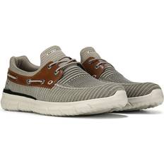 Foam - Men Boat Shoes Skechers Men's Clean Slate Wide Slip On Boat Shoes Taupe W