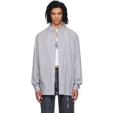 Ottolinger Ottolinger Gray Oversized Shirt Grey/White Stripe