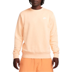 Nike Men's Crew Sportswear Club Fleece Unisex - Ice Peach/White