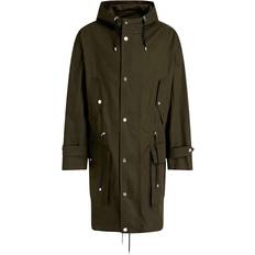 Balmain Army Green Fishtail Parka Coat