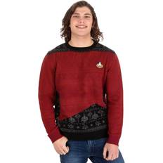 Numskull Adult Star Trek "Trek the Halls" Christmas Jumper Black/Red