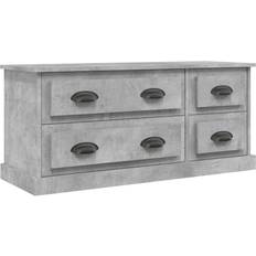 vidaXL Engineered Wood Concrete Grey TV-bänk 100x45cm
