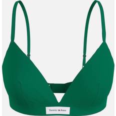 Tommy Hilfiger Green Bras Tommy Hilfiger Unlined Recycled Cotton-Jersey Triangle Bra Green