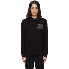 Versace Jeans Couture Black Embroidered Polo E899 BLACK