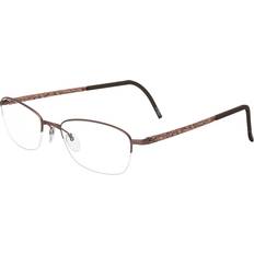 Glasögon & Läsglasögon Silhouette Illusion Nylor 4453 6057 brown matte Women Square