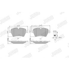 Friction Breaking Jurid Bremsbeläge 573234J