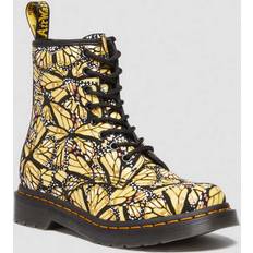 Dr. Martens Lace Boots on sale Dr. Martens 1460 Women's Butterfly Print Suede Lace Up Boots - Yellow