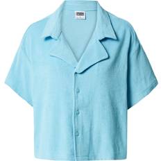 4XL Bluser Urban Classics Bluse - Himmelblå