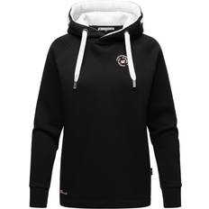 Marikoo Kapuzensweatshirt Damen Baumwolle grau