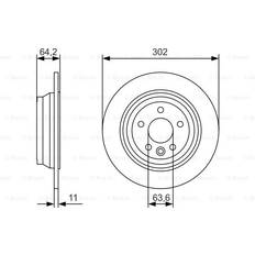 Friction Breaking Bosch Rear Brake Disc