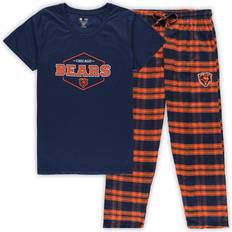 Clothing Concepts Sport Women's Navy, Orange Chicago Bears Plus Badge T-shirt and Pants Sleep Set Navy, Orange