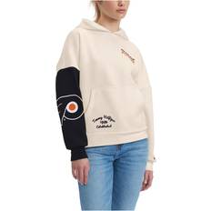 Tommy Hilfiger Black Sweaters Tommy Hilfiger Women's Cream, Black Philadelphia Flyers Harriet Pullover Hoodie Cream, Black