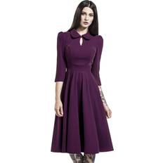 H&R London Glamorous Velvet Tea Dress Medium-length dress lilac