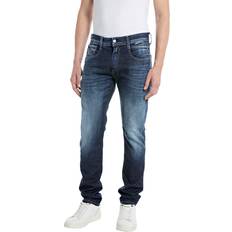 Replay Herren Jeans ANBASS Slim Fit Blau Dark Blue Indigo