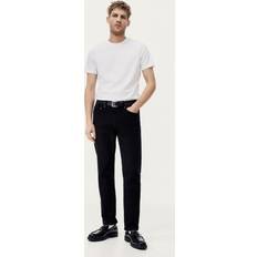 H&M Men Trousers & Shorts H&M Men Black Straight Regular Jeans