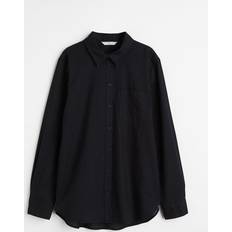 Clothing & Linen-blend Shirt Black